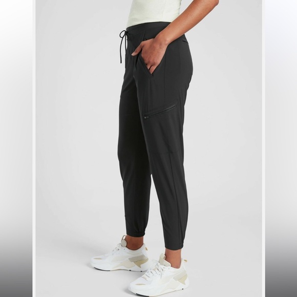 Athleta Black Go Far Travel Venture Jogger Pants 566665 - Picture 2 of 9